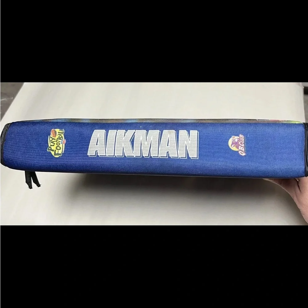 VTG Dallas Cowboys Troy Aikman Zip Binder NFL Rivals Folders Chargers Chiefs